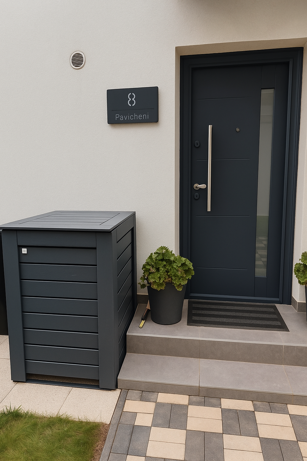 Cutie de mascare individuala 120 L