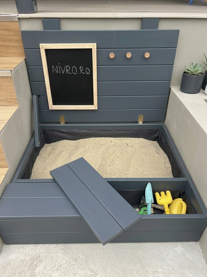Cutia de nisip NIVRO (Sandbox) – naturală, durabilă, estetică