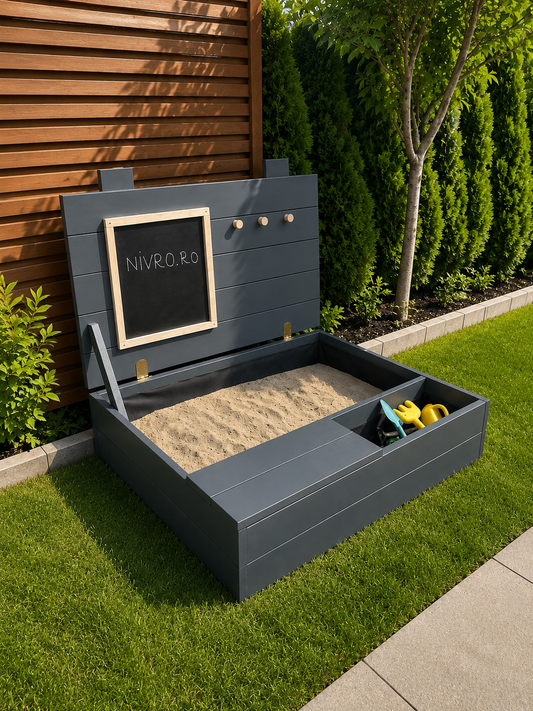Cutia de nisip NIVRO (Sandbox) – naturală, durabilă, estetică